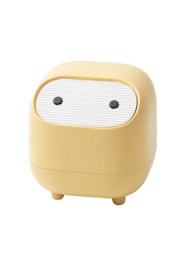 Pazly Suntek Sarı Ofis Mutfağı Masaüstü Masa Küçük Için Çöp Atık Ap Sarı