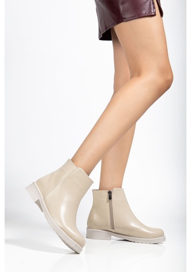 165-204 Bej Yanki Günlük Kadın Bot Bej