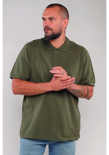 Gabria Polo Yaka Erkek T-shirt Haki