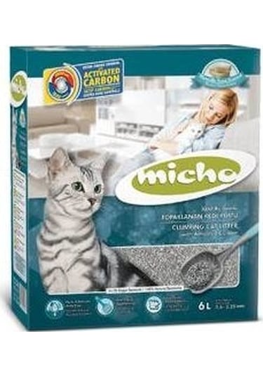 Micho Marsilya Sabun Kokulu Aktif Karbonlu İnce Topaklaşan Kedi Kumu 3 x 6 L