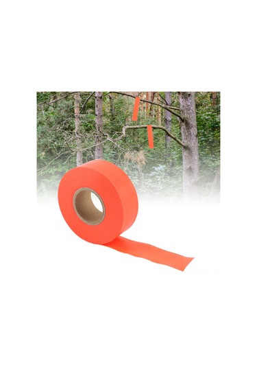 Ximistore9 Turuncu Pvk Çiftlik İzleme Şeridi - 45m Uzunluk, 2.5cm Genişlik, Yapışmaz, Dayanıklı, Kamp/hiking İçin Sınır Belirleme Turuncu