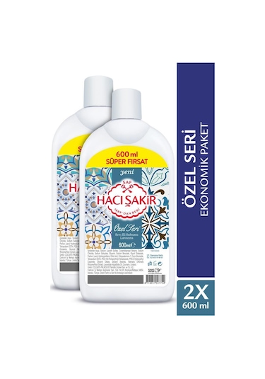 Hacı Şakir Sıvı Sabun Özel Seri Lavanta 2 x 600 ML