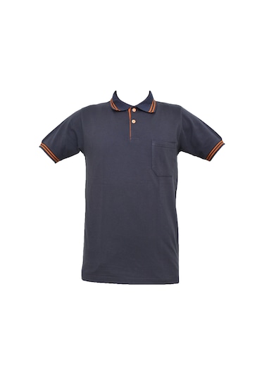 Ssm Çizgili Polo Yaka Füme Tshirt