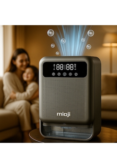 Mioji Mio 30nec Pro 3.8 Litre Çift Göstergeli Nem Alma Ve İyon Hava Temizleme Cihazı - Silver Gümüş