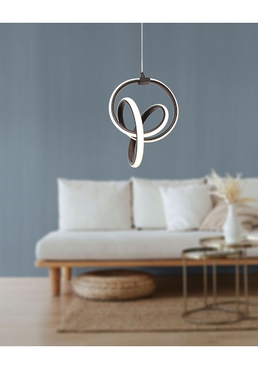 Tt317-Sy Tt Aydınlatma Stilla Modeli Mat Siyah Led Avize