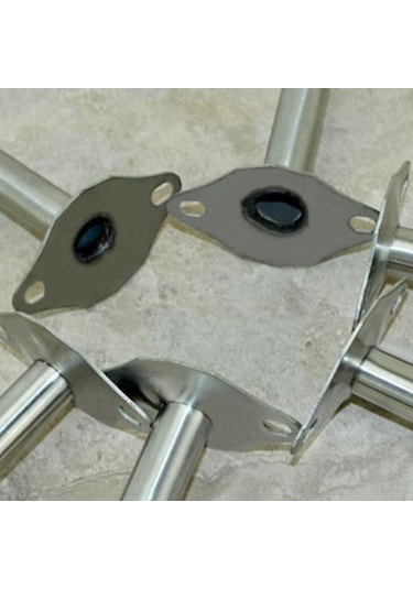 Trendooze Homyl 2x Paslanmaz Çelik Gardırop Kolu Braketi, 150mm, Modern Tasarım