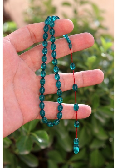 Su Mavisi Arpa Kesim Özel Sistem Ateş Kehribar Tesbih 201024760