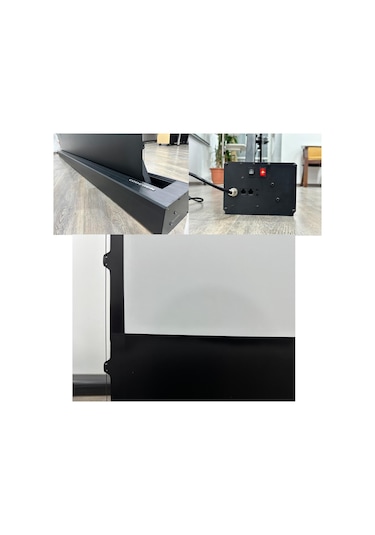 Codegen 212x123 Cm Taşınabilir Portatif Elektrikli Pull Up Floor Screen Projeksiyon Perdesi Pex-200