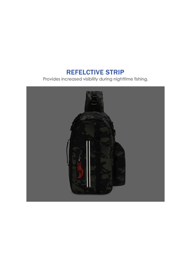 Xindoker Scorpion Camouflage Balıkçılık Çantası - Çok Fonksiyonlu Askılı Çanta, Bot Ve Malzeme Taşıma, 600d Nilon Malzeme