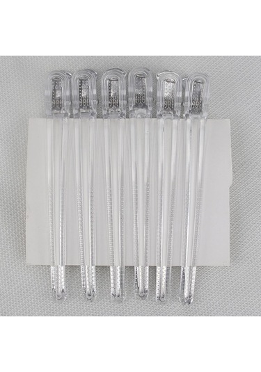 Suntek 10 Adet Kuaför Salonu Kesit Klipleri Kelepçeleri Beyaz Beyaz