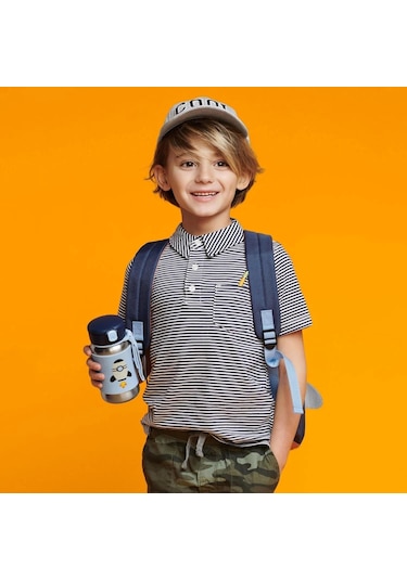 Skip Hop Zoo Pipetli Paslanmaz Çelik Suluk 350 Ml Roket Roket Çok Renkli