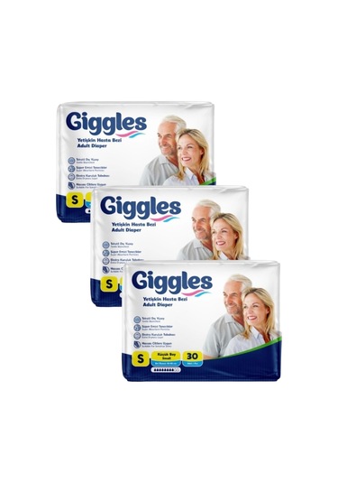 Giggles Belbantlı Yetişkin Hasta Bezi Küçük Boy S Beden 30 Lu X 3 Adet