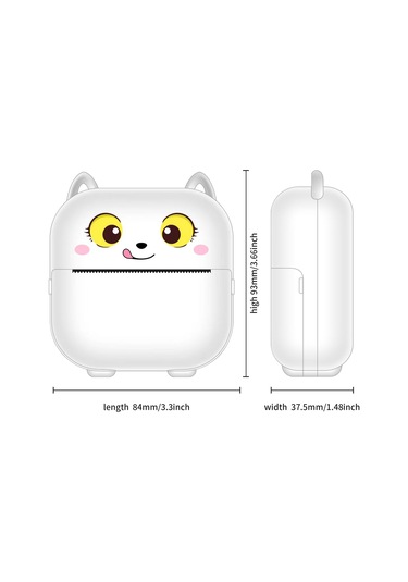 X15 Mini Termal Yazıcı Yanlış Soru Yazdırma 200 Dpı Bluetooth Cep Yazıcısı, Standart Sürüm