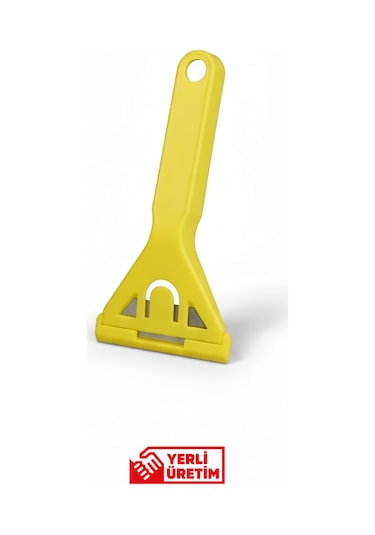 Cam Kazıma Bıçağı 3 Lü Set Paslanmaz Çelik, Ergonomik Saplı, Güvenli Temizlik Aracı Diğer
