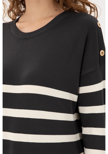 U.s. Polo Assn. Kadın Antrasit Melanj Kazak /triko 50297070-vr081 Antrasit Melanj