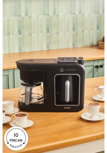 Karaca Hatır Plus Barista 6 In 1 Latte Cappucino Ve Közde Türk Kahvesi Makinesi