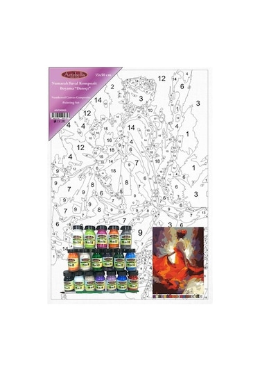 Artebella Numaralı Tuval Kompozit Boyama Antb0005 "Dansçı"35X50 C
