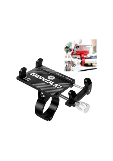 Motosiklet Gidon Alüminyum Alaşımlı Telefon Braketi 001