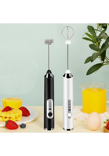 Soulader Elde Süt Köpüğü Yapma Makinesi, Taşınabilir Şarjlı Otomatik Süt Köpürtücü Beyaz