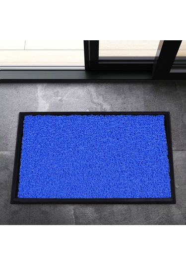 Kauçuk Tabanlı Ve Kauçuk Kenar Çerçeveli Havuzlu Paspası - Mavi