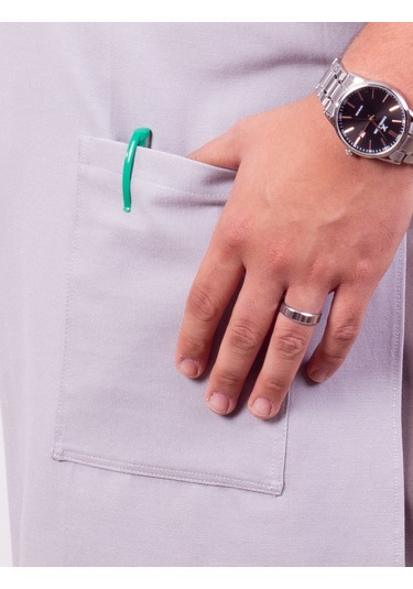 Mutfak Önlüğü Kişiye Ve İsme Özel Nakışlı Mutfak Önlüğü Şef 1 Farklı Renkler Gri