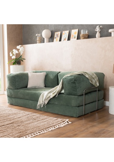 Argimo Godila Çok Amaçlı Sofa Çift Kişilik Yatak Koltuk Yeşil