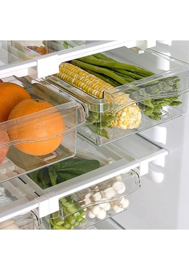 Skycity Buzdolabı İçin Şeffaf Pp Malzeme Çekmeli Çekmece - Yemek Depolama Ve Düzenleme Aleti, 30x16x8 Cm Şeffaf