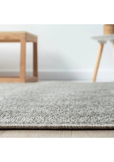 Düz Açık Gri Kılçık Desenli Modern Halı - L665grbo