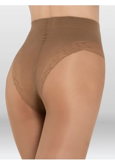 Allure Dijon 40/150 Den Şeffaf Sıkılaştırıcı Tayt, 2'li Paket 16983672 Bej