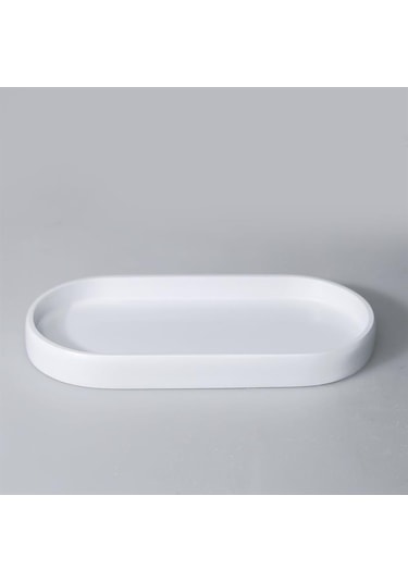 Tiny Oval Tepsi Beyaz