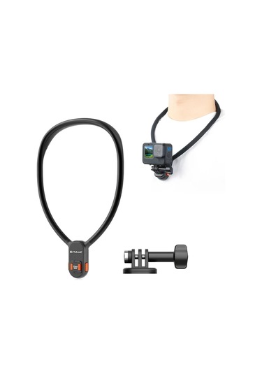 Xuweiwei Puluz Manyetik Hızlı Çıkış Pov Görünüm Montajı İle Tembel Boyun Kolu Siyah Siyah Siyah