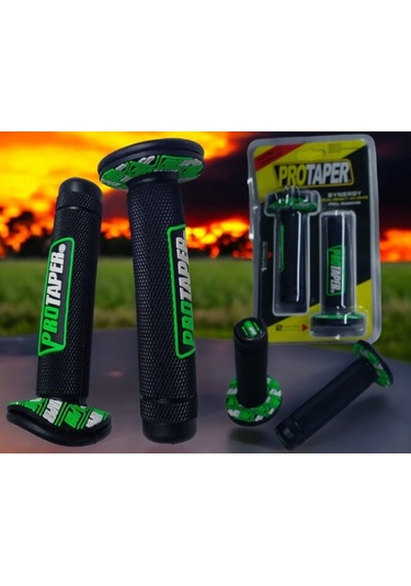 Motosiklet Elcek Tk Protaper Siyah-yeşil Renk