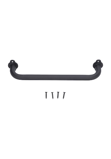 Ahşap Kapı Kolu Mat Siyah Karbon Çelik Garaj Kolu Huiliang