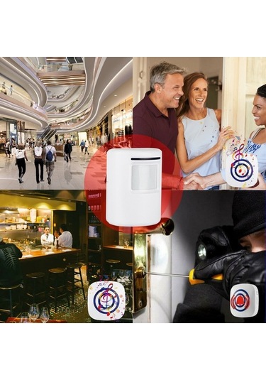 Novahub Beğenme Uyarı Hareket Sensörlü Alarm Ev Güvenlik Kapı Zili