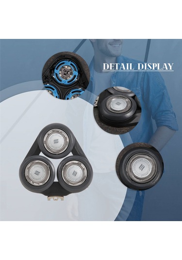 Philips S5000 S5370 S5571 S5420 S5140 S5078 İçin Tıraş Makinesi Başlığı - Siyah
