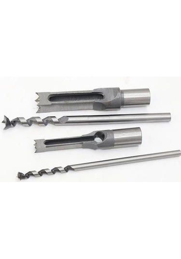 Kare Delik Matkap Uç Ağaç İşleme Zıvana Keski Seti 8mm 38 Elecall