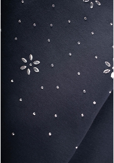 Taş Detaylı Sweatshirt 4-12 Yaş Antrasit Antrasit