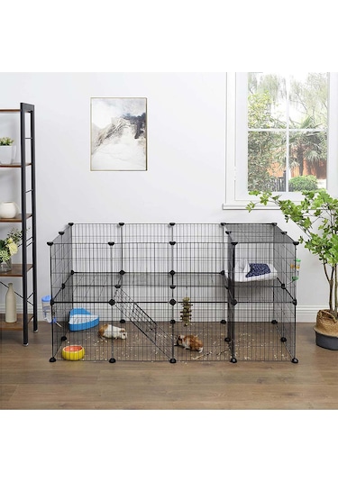 Hodbehod 36 Panel Hayvan Oyun Kafesi Kedi Kuş Evcil Hayvan