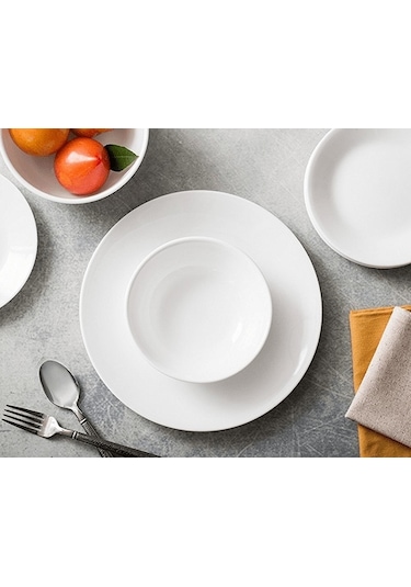 Arya Melamin 12 CM Çorba Kasesi  24 CM Servis Tabak 6'lı﻿﻿