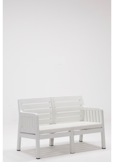 Lara 2'li Koltuk Mindersiz Balkon&teras Bahçe Koltuk / Beyaz