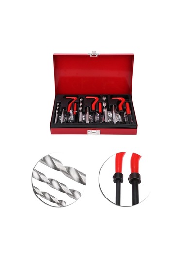 Valkyrie 88 Parça Diş Açma Helicoil Vida Tamir Onarım Seti M6 M8 M10 Profesyonel 1. Kalite