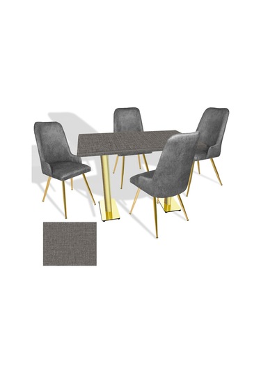 Karanfil Gold Werzalit - Çırağan Gold Masa Takımı 80x120