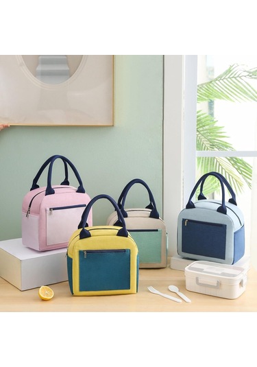 Kadınlar İçin Öğle Yemeği Çantası, Yalıtımlı Tote Çanta, Yalıtımlı Karton Öğle Yemeği Kutusu, Soğutucu Çanta, Çocuklar Ve Öğrenciler İçin Su Geçirmez Öğle Yemeği Düzenleyici Çok Renkli