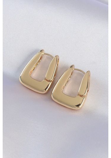 Pirinç Gold Renk Kalın Küpe - Ebj240601w24753 Diğer