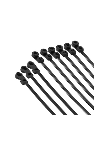 Vida Delikli Kablo Bağı Plastik Kelepçe 100lü Paket Siyah 3.6x150mm