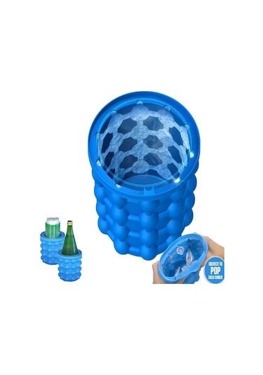 Cbtx Silikon + Pp Tasarruflu Buz Küpü Makinesi Buz Kovası, Boyut: 14.5 13 13cm