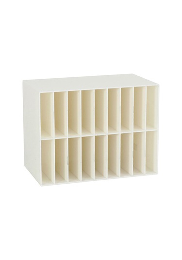 Ganzhoushop Marker Organizer Kalemlik Kalem Saklama Kutusu Büyük Kapasiteli Marker Tutucu Masaüstü Organizatör Okul Ofis Malzemeleri Şeffafbeyaz