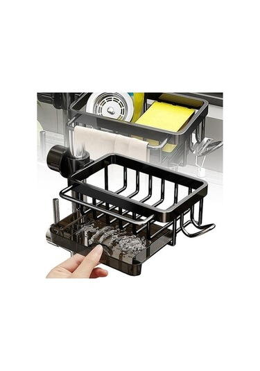 Tongxida Bosphorusboutique Siyah Rafı Mutfak Musluk, Depolama Az Çok Renkli Çok Renkli