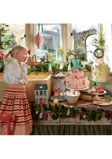 Meri Meri - Festive House Cupcake Kit - Yeni Yıl Evi Cupcake Kit 24'lü