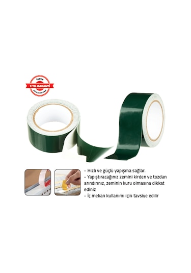 Tomax Çift Taraflı Köpük Bant 18 Mm X 20 Mt.
